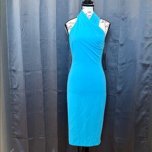 RACHEL ROY Elegant Blue Halter Dress
# RD18F409A